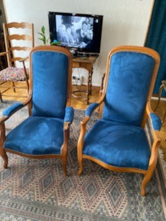 Tapisserie fauteuils voltaire